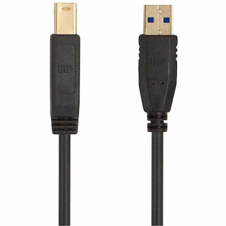 Monoprice SELECT USB 3.0 TYPE-A TO TYPE-B CABLE, 6FT, BLACK. 38604