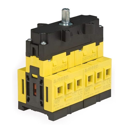 Automation Systems Interconnect Rotary Motor Disconnect Switch, Door Mount, 30 Amp, 6 Pole, UL508 Listed, SQ0250006R SQ025006R