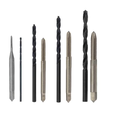 Drill America 8 Piece Electrician Tap and Drill Kit POUELC8