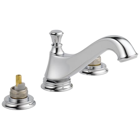 Delta Cassidy Two Handle Widespread Bathroom Faucet - Low Arc Spout - Less Handles 3595LF-MPU-LHP