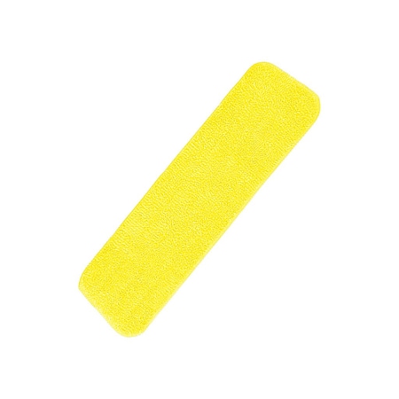 Bsl Dust Mop Pad Microfiber Yellow 18in, PK12 5622
