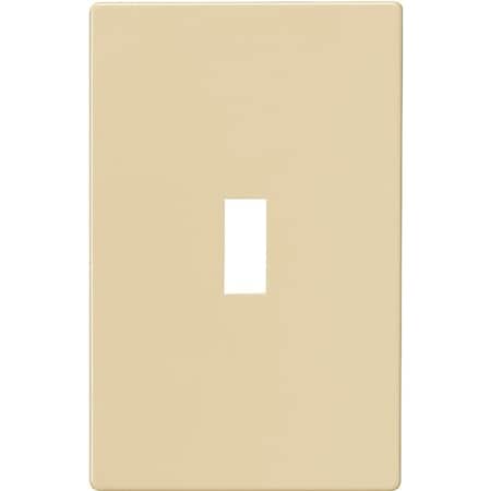 Eaton Wiring Devices Wallplate, 4-7/8 in L, 3.12 in W, 1 -Gang, Polycarbonate, Ivory, High-Gloss PJS1V