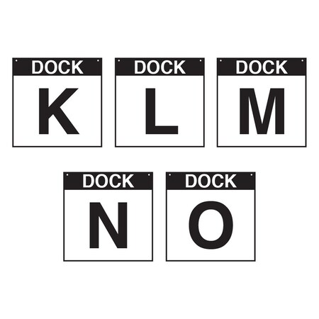 5S Supplies Loading Dock K-O Sign - PVC - 16in x 16in DOCKK-O-PVC-1616