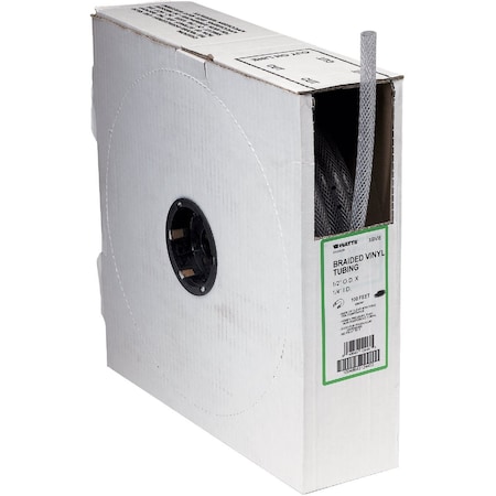 Abbott Rubber 1''x3/4''x50 ' Clear T12 Braided PVC Tubing T12004005
