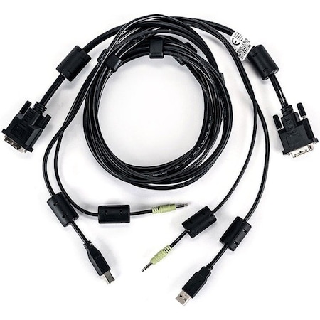 Vertiv 6FT USB KEYB MOUSE & SINGLE HEAD DVI-D WITH AUDIO CBL0150