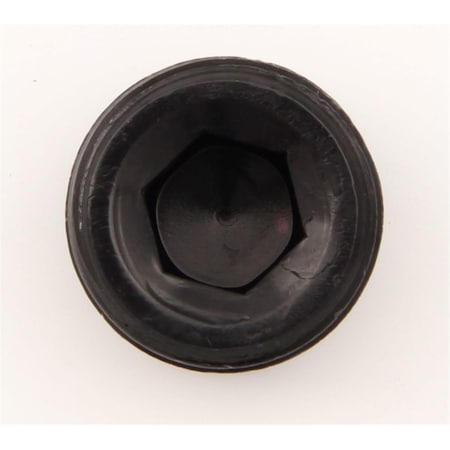 Hands On 0.50 in. Allen Pipe Plug - Black HA1644318