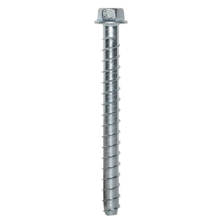 Simpson Strong-Tie Titen HD Heavy-Duty Screw Anchor, 1/2 in Dia, 5 in L, Carbon Steel, Zinc THD50500HF1