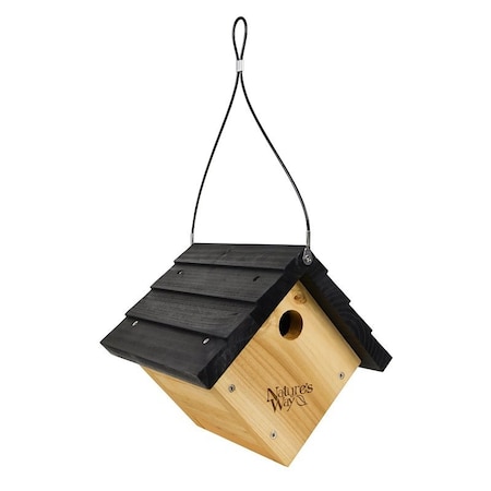 Natures Way Wren House, 8-7/8 in W, 8-1/8 in D, 8 in H, Cedar CWH1