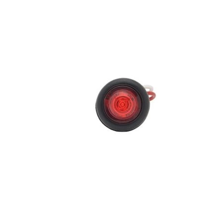 Grote Lighting MicroNova Dot LED Clearance Light, Red, 1in Round, 0.05A, Acrylic Lens,  49322