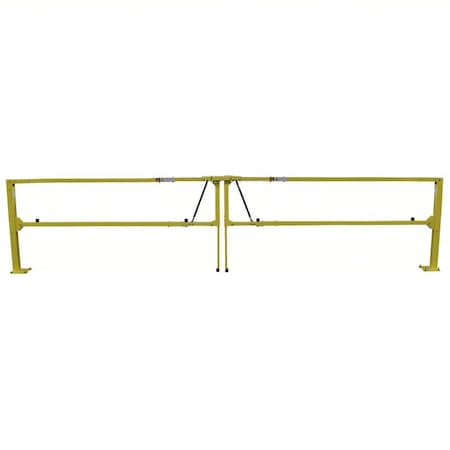 Edgesafe Paired Gate, 228"to276"Adj.Opening.Yellow ESGDBL-240-PCY