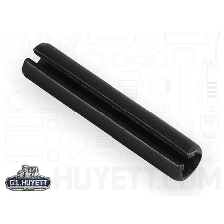 Huyett Slotted Spring Pin, Standard Duty, High Carbon Steel, 8 mm Dia x 40 mm Length SPM-080-040-A