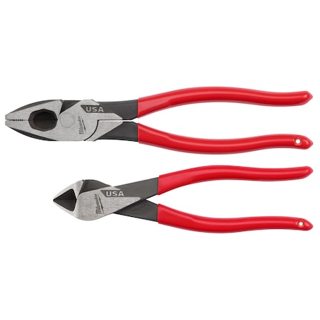 Milwaukee Tool 2PC Dipped Grip Cutting Pliers Set (USA) MT500-2