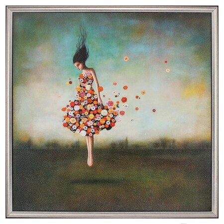 Homeroots 27" X 27" Silver Frame Boundlessness In Bloom 365787