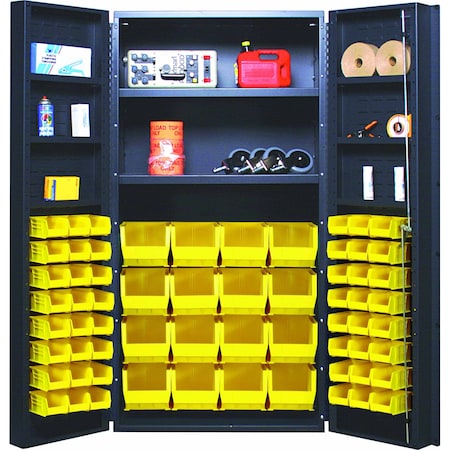Quantum Storage Systems STORAGE CABINET W/32 YELLOW BINS QSC-32-2S-6DSYL