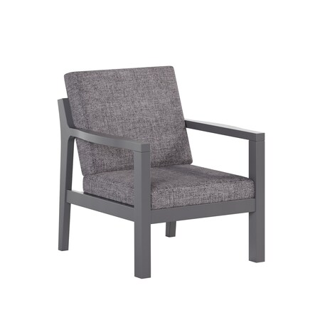 Polybird BREEZE DEEP SEAT CHAIR         CHARCOAL POLYBIRD P100-CH-CASL