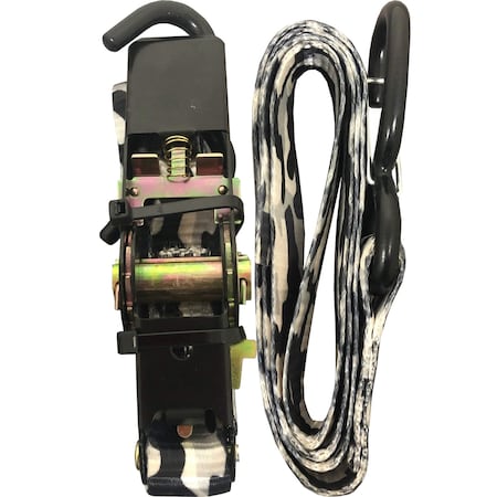 Everest 1 inx10 ft Camo Ratchet Tie Down Strap 400lbs WLL LR1101-C