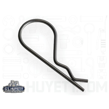 Huyett Bridge Pin, 302/304SS, .072 Wire Dia x 1.875 L x .630 In Eye Dia x Fits 3/8 to .5 Shft BPS-239