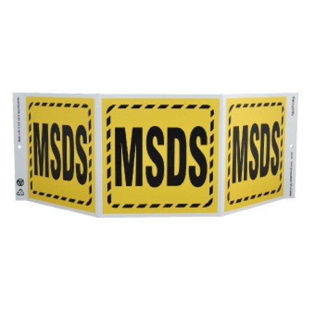 Nmc Tri-View, Msds, 7.5x20, Recycle Plastic GW3058