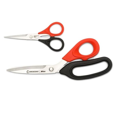 Crescent Wiss 2 Piece Home, Crafting and Sewing Scissor Set WHCS2