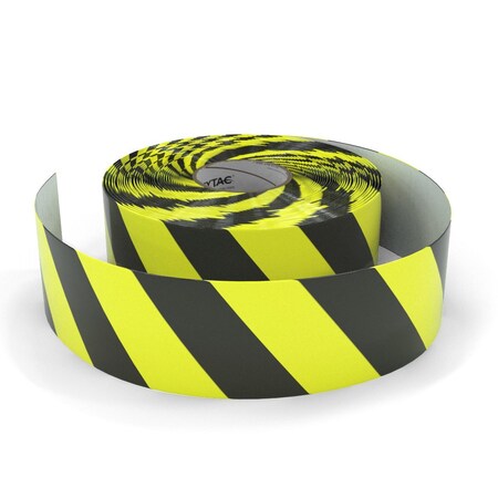 Safetytac Flexible PVC, 3 in W., 100 ft L., Peak: 17 mil / Edge: 5 mil Thickness SLH370