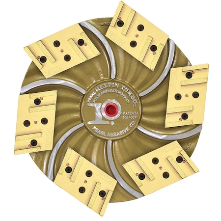 Pearl Hexplate 15in Plate with SuperClutch and 6 Diamond Pads 17in HEX1764CLT