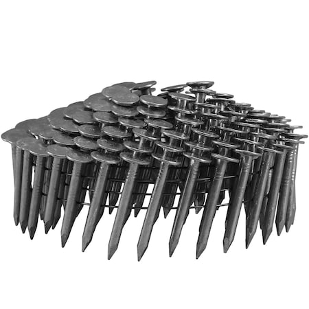 Freeman 15 Deg. 1-1/4in x 0.120in Wire Collated Stainless Steel Coil Roofing Nails, 3600-Count SSRN-125C36
