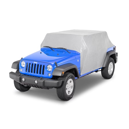 Mastertop Covers Cab From Windshield Frame To Cargo Area, Waterproof, Gray, Fabric, With Door Flap/ Handy 11120409