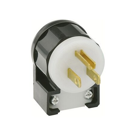 Leviton Industrial Grade Angle Plug 15 Amp, 125 Volt 5266-CA