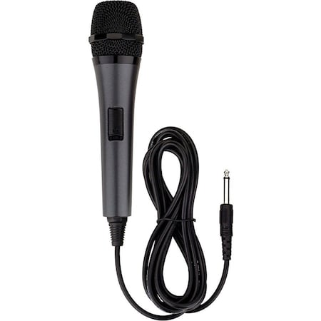 Karaoke Usa M187 Wired Dynamic Microphone - 6.58 ft - 80 Hz to 11 kHz -72 dB - Handheld - 6.35mm M187
