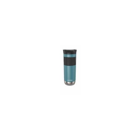 Newell Brands Distribution SnapSeal Byron Travel Mug Tumbler, Turquoise Stainless Steel, 20 oz. 2094854
