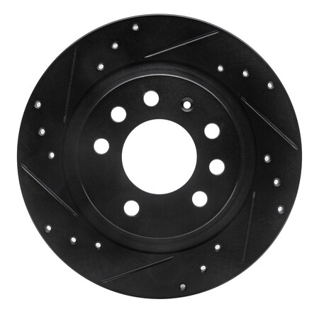 Dynamic Friction Co DFC Brake Rotor - Drilled and Slotted - Black 633-53006L