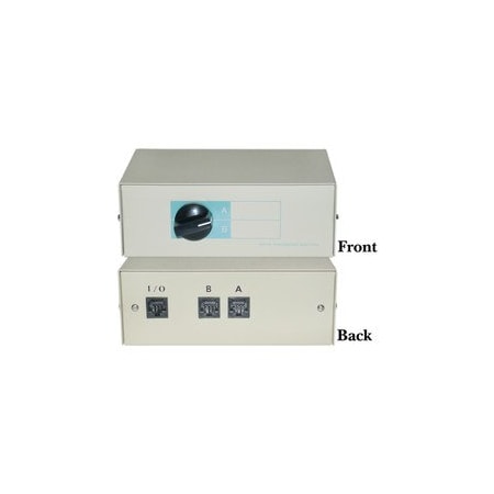 Cable Wholesale AB 2-Way Switch Box, RJ45 Female 40R2-01602