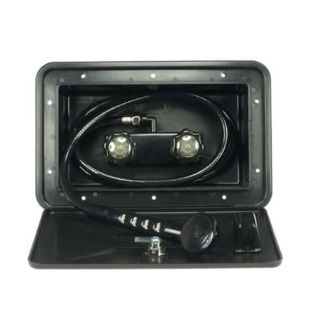 Bookazine DFSA170BK RV Exterior Shower Box Kit In Black TI90261