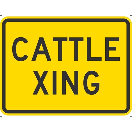 Lyle Cattle Xing, 24x18, Diamond Grade, Yellow G-11715-DG_24x18