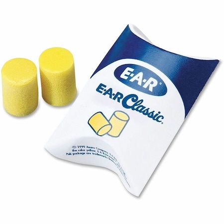 3M No PVC Cylinder Shape, 29 dB, Yellow, 200 PK 310-1001