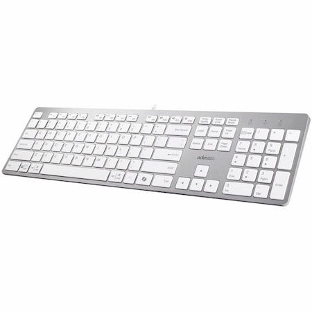 Adesso MULTI-OS SCISSOR SWITCH DESKTOP KEYBOARD (WHITE) AKB-730UW