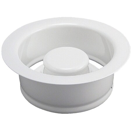 Do It Best White Brass Disposer Flange and Stopper DIB5417WH