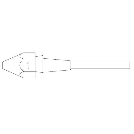 Weller Xds 1 Desoldering Tip 1.4X2.5 L 10.5 mm T0051325099