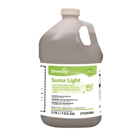 Eat-In DV 1 gal Suma Light Dishwashing Detergent - Clear Green & Yellow - 1 gal EA3762240