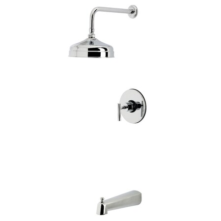 Kingston Brass Single-Handle Pressure Balanced Tub and Shower Faucet, Polished Chrome KB6331CML