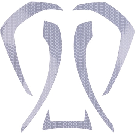 Pip HardHatReflectiveDecal, Silver, PIP, PK10 281-CR2ALTA-10