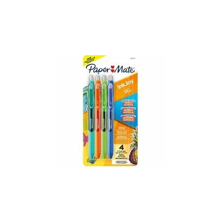 Paper Mate InkJoy Gel Pens, 0.7 mm Pen Point, Retractable, Assorted Ink, Gel-based, 6PK 2205627