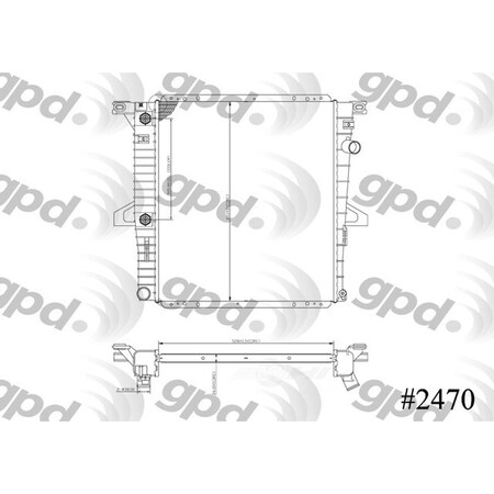 Global Parts Distributors Radiator 2470C