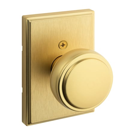 Kwikset Residential Door Knobs Half Dummy Reversible Satin Brass 788SOKTRCT-4