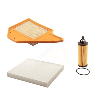Pur 1x Air + 1x Cabin + 1x Engine Cartridge Oil Filter 3 Total Kit For Dodge Grand Caravan KFM-100450
