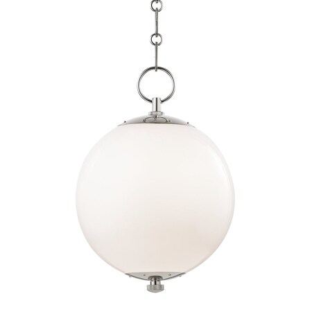 Hudson Valley Lighting Mark D. Sikes X Sphere No.1 1 Light Pendant 11.25 In. Polished Nickel MDS700-PN