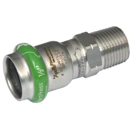 Apollo Strt, SS, Press-fit 3/4 in, MNPT 3/4 in 123456936