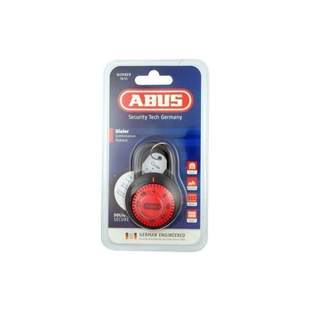 Abus Lock Co Red 3-Dial Combination Padlock 78/50C-78812