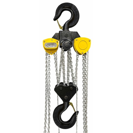 Oz Lifting Products 30 Ton Premium Chain Hoist 15 ft lift with overload protection OZ300-15CHOP