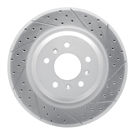 Dynamic Friction Co DFC Geoperformance Rotor - Drilled and Slotted 830-46022R
